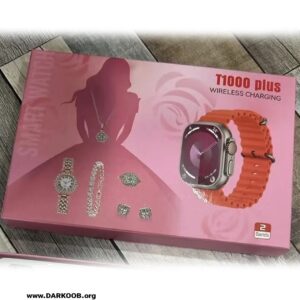 ساعت هوشمند T1000 Plus با ست زیورآلات و بند سیلیکونی