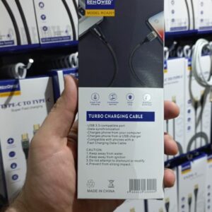 کابل تایپ سی لایت دار پکدار RENOWED مدل RCA201